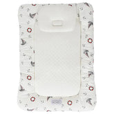 White & Gray Baby Mattress w/ Bamboo Paddings فرش