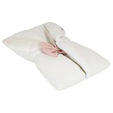 White & Gray Sleeping Bed w/ Bow فرش