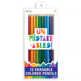 Ooly Un-Mistake-Ables Erasable Colored Pencils 12Pks