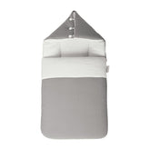Z-White & Grey Plain Baby Sleeping Bag
