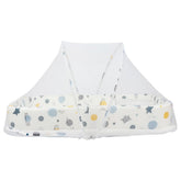 White & Grey Baby Mosquito Bed