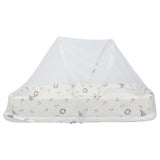 White & Grey Baby Mosquito Bed