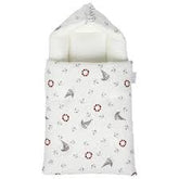 White & Grey Baby Sleeping Bag