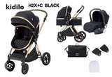 Kidilo H2X+C Stroller & Carseat 3IN1