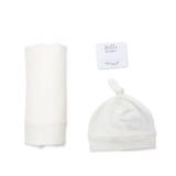 Lulujo Hello World Swaddle & Hat Set