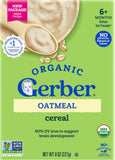 Gerber Organic Oatmeal Cereal 8oz. (227g)