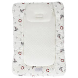 White & Gray Baby Mattress w/ Bamboo Paddings فرش