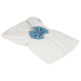 White & Gray Sleeping Bed w/ Bow فرش