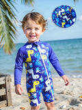 4Baby Boy Swimsuit with Hat ملابس سباحة