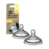 Tommee Tippee CTN Medium Flow Nipple Teats 3m+ حلمة