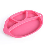 4baby Silicone Suction 4 Section Plate طبق طعام سيليكون