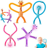 4Baby Telescopic Suction Cup Giraffe Toy لعبة