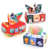 4baby Tissue Box Baby Sensory Toy 5m+ لعبة صندوق المنديل