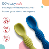 LuvLap Silicone Weaning Spoon Set 6m+