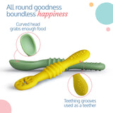 LuvLap Silicone Training & Weaning Spoon Set 6m+