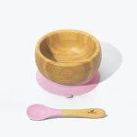 4Baby Bamboo Bowl وعاء و ملعقة