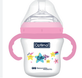 Optimal Mamilla Teat Double Anti - Colic System w/ Handle 210ml / 7oz 6m+