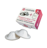 Silverette Silver Nursing Cup + 0 Feel Medical  Silicone Rings اقماع الفضه مع السيلكون
