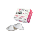 Silverette Silver Nursing Cup + 0 Feel Medical  Silicone Rings اقماع الفضه مع السيلكون