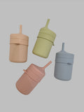 4baby Silicone Drinking Cup w/ Straw  كوب مع شفاط