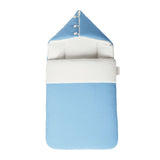White & Gray Plain Baby Sleeping Bag