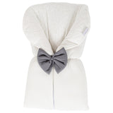 White & Gray Sleeping Bed w/ Bow فرش