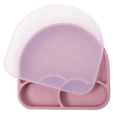 4baby Silicone Suction Plate Cloud w/ Lid طبق سيليكون