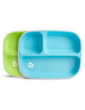 Munchkin Splash 2 Divided Plates Non-Slip Base 6+ اطباق مقسمة