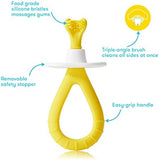 Frida Baby Training Toothbrush for Babies w/ Soft Silicone Bristles