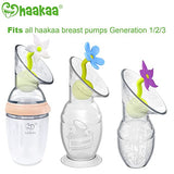 Haakaa Silicone Breast Pump 150ml & Flower Stopper