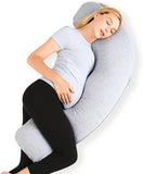 Momcozy J Shaped Maternity Pillow