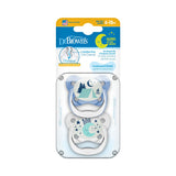 Dr Brown's Pacifier Glows In The Dark Blue لهايه