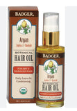 Badger Botanical Hair Oil Argan, Jojoba & Baobab 2 fl oz (59.1ml)